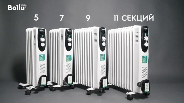 Маслонаполненные радиаторы Ballu серии Classic смотреть онлайн