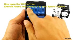 How to connect HD DV 1080p 12MP  Wifi Sports Camera to your Android iOS Phone 1