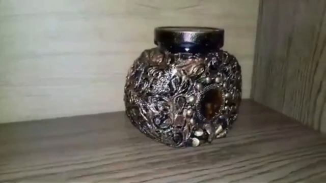 DIY. Красивый декор кофейных банок. Два варианта.