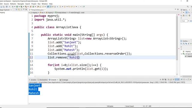 #79 Java Collections | ArrayList Methods