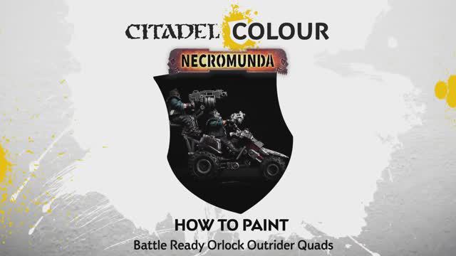 Покраска миниатюр Warhammer 40000 Necromunda How to Paint - Battle Ready Orlock Outrider Quads