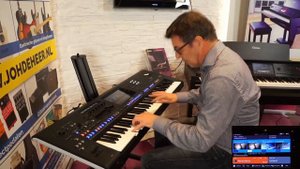 Peter Baartmans play Yamaha Genos - Music store Joh.deHeer