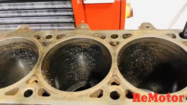 Расточка блока цилиндров двигателя V 8