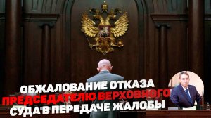 Обжалование Председателю Верховного суда РФ.