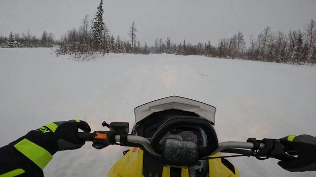 Часть 2. Норильск, покатушки на снегоходе BRP в сторону Красных камней. смотреть онлайн