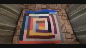 Плед «десять петель»  отличный способ использовать остатки пряжи.