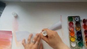 Аппликация с элементами рисования "Заря алая разливается" (6-7 лет)