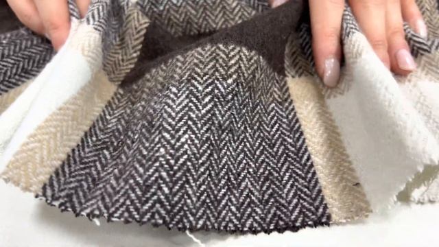 Из чего сшить оверсайз рубашку? Теплая ткань в клетку с ворсом