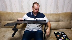 УДОБНЫЙ СТОЛИК для НОУТБУКА - ОБЗОР BURO BU-804