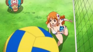 One Piece Gold Special EPS Nami-Chopper VS Robin-Franky Volleyball game