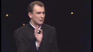 Святослав Ещенко. Бизнесмен в метро. Первая пародия на "нового русского". 1996 г.