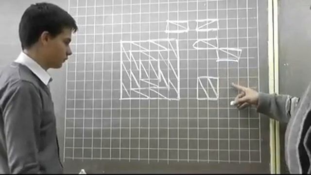 21-5. Квадрат из плашек с диагоналями смотреть онлайн