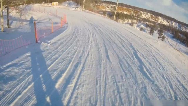 Горнолыжный склон Некрасово. Тульская область. смотреть онлайн