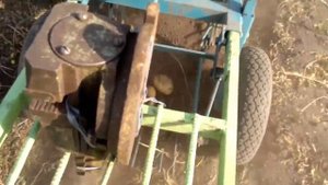 Доработка картофелекопалки ККМ1 к тяжелому китайскому мотоблоку и ее работа 2018г