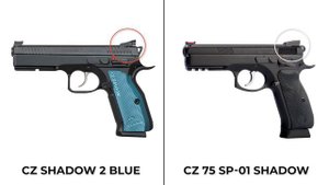 CZ Shadow 2 Blue vs CZ Shadow 2 Orange