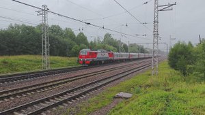 Электровоз ЭП2К-118 с поездом №375 Воркута-Москва