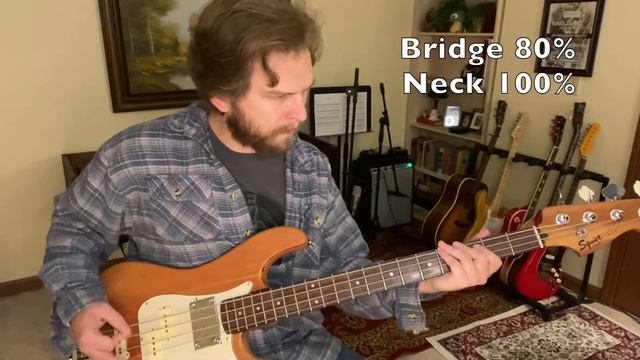 P-Bass with Mudbucker Demo Precision Jazz Bass Gibson EB-3 Neck Pickup made by Slope Guitars смотреть онлайн