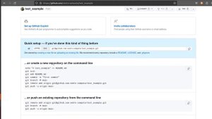 github Создание репозитория (пустого) - пример