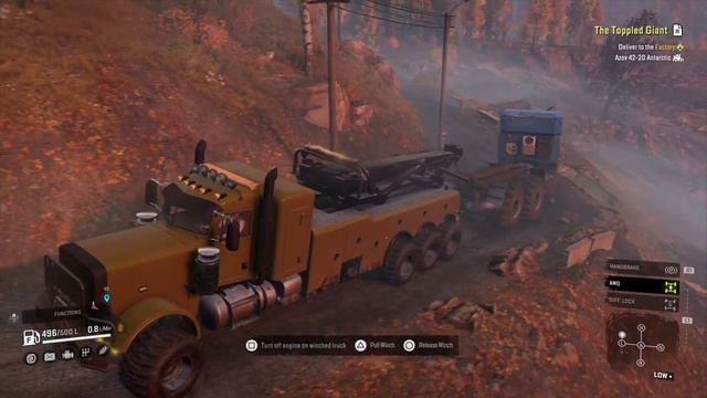 Recovering the Azov 42-20 Antarctic Truck snowrunner new region