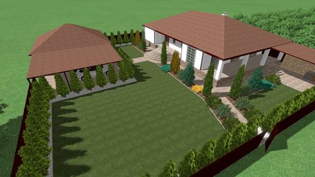 Ландшафтный дизайн участка с минимальным набором растений смотреть онлайн