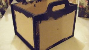 66. Step by Step - How to Decoupage MDF Crates for your Craft Organisation