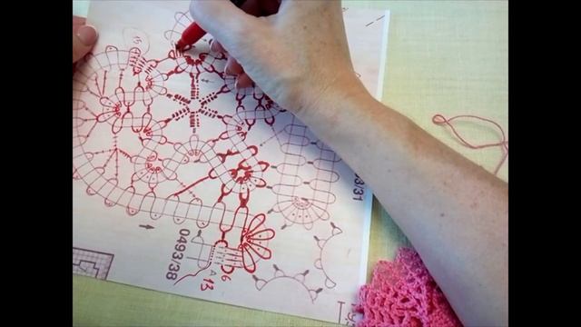 Салфетка  . 4 часть . Брюггское кружево.