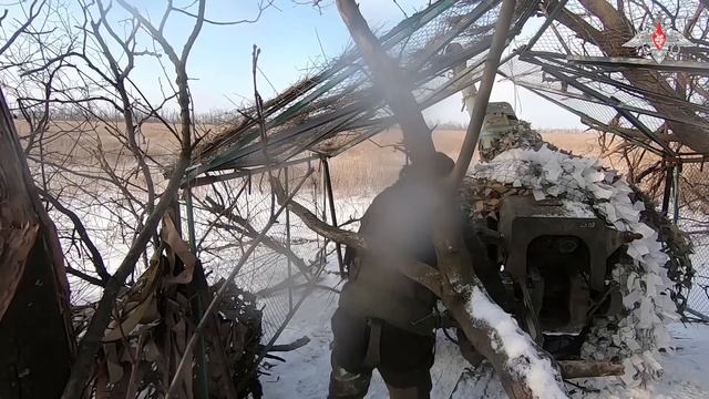 Боевая работа Д-30 ВДВ ВС России на Артемовском направлении