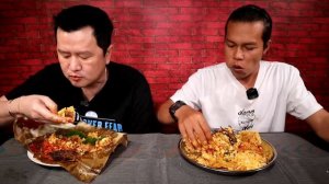 MAS GONDRONG SEKALI SUAP 2 KECAMATAN HILANG,,MUKBANG NASI PADANG 1 vs 5 BUNGKUS !!