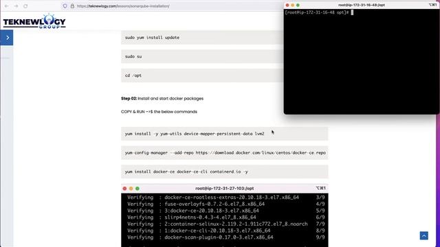 SonarQube Installation Using Docker Container смотреть онлайн