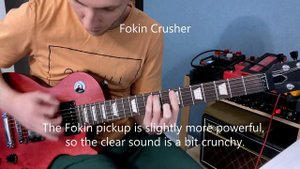 Fokin Crusher vs Gibson 498T (guitar pickups comparison)