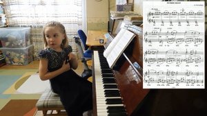 Ярослава Лемешкина. 5 лет. О.Геталова, "Колыбельная" (Открытый урок)