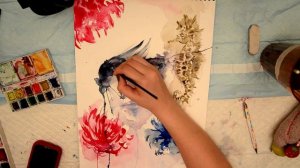 FAST MOTION PAINTING!!! WATERCOLOR