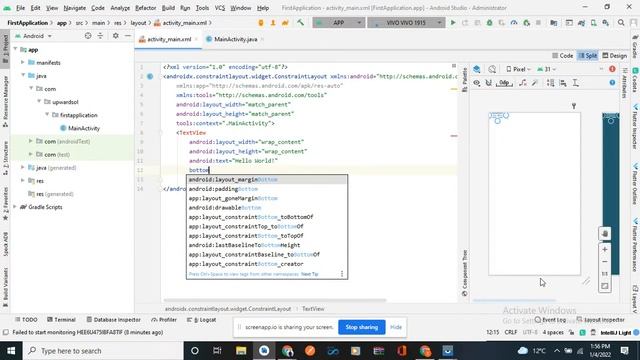 Constraint Layout Tutorial Part 1  - Android Studio Tutorial