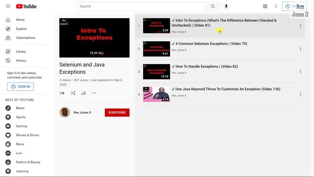 ✔ (PL 15) Selenium and Java Exceptions Playlist Introduction смотреть онлайн