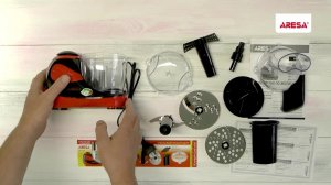 Распаковка кухонного комбайна / Unpacking of food processor ARESA AR-1704