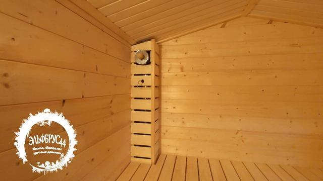 Готовая мобильная баня из бруса камерной сушки в хорошей сборке. 6 метров, 3 отделения.