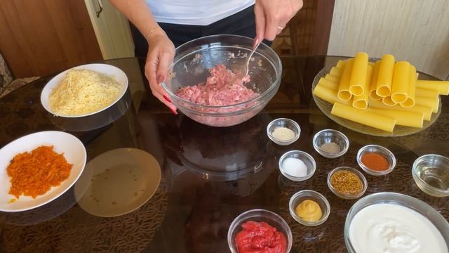 КАННЕЛЛОНИ с фаршем под авторским соусом