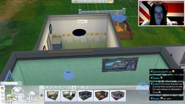 Девушка играет в The Sims 4 с вебкой (часть 8) смотреть онлайн