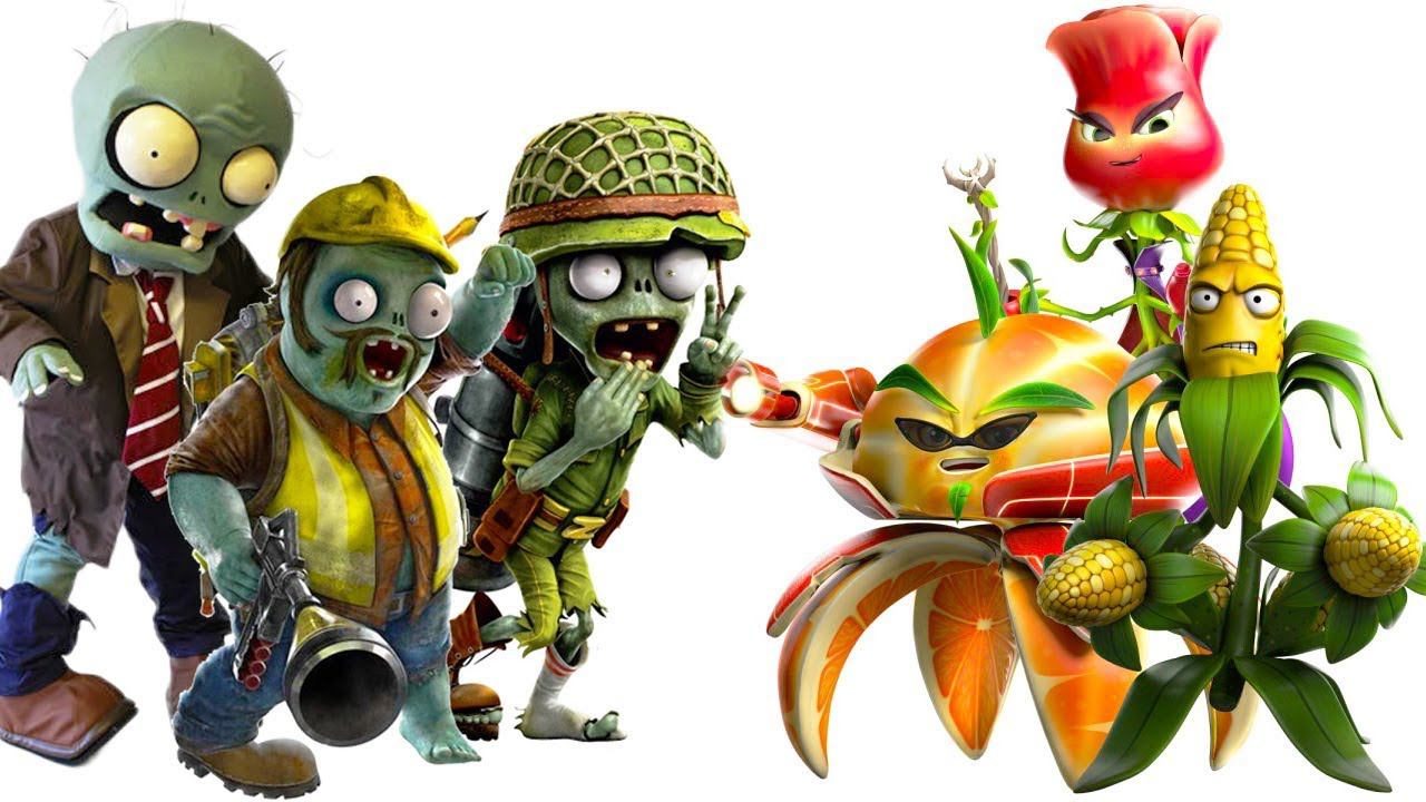 Включи серию зомби против растений. Мультфильмах Plants vs Zombies. Зомби против растений gw2 персонажи.