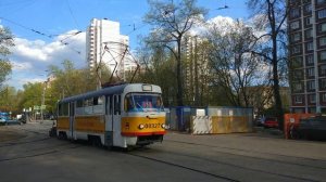 "Московский Раритет! Трамвай Tatra T3SU №00327 "Рельсошлифовщик"
