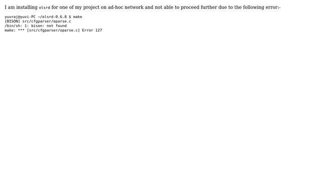 Ubuntu: How to remove error 127 after make command? смотреть онлайн