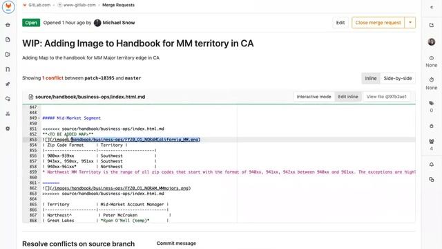 Resolving a Merge Conflict & refactoring the diff смотреть онлайн