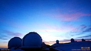 Mauna Kea 2023.3.29-4.4  ♪Merry Christmas Mr. Lawrence　ハワイすばる望遠鏡設置カメラ 朝日新聞宇宙部ライブ配信より  可変高倍速編集