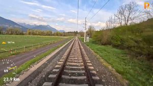Cab ride Villach  - Hermagor (ÖBB S-Bahn Kärnten, Austria) - train drivers view in 4K