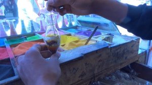 Верблюды из песка в бутылке/ Sand camels in a bottle