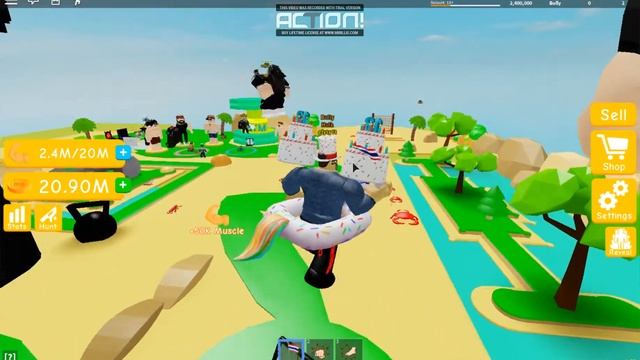 качаем пресс в (ROBLOX) #2 смотреть онлайн