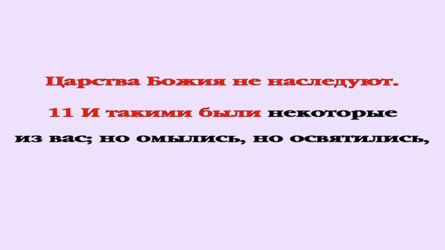 Видеобиблия. 1-е Послание Коринфянам. Глава 6