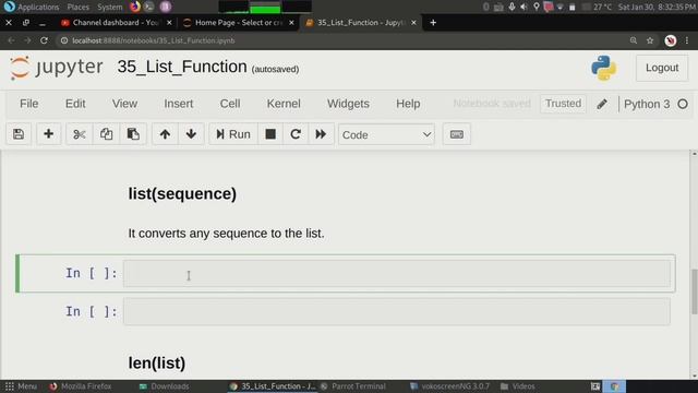 #35 List Functions In Python With Examples | max() , min () , list(seq) , len() | Tech Blooded