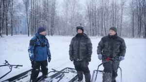 Гонки мотобуксировщиков! Как выбрать, кто круче? Зимняя рыбалка рулит!