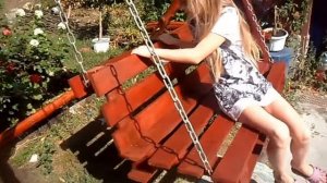 Качели из дерева / Качели своими руками / Садовые качели / Как сделать качели